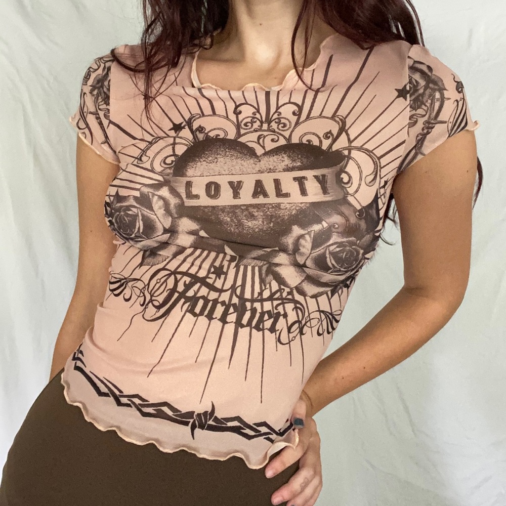 Y2K Sheer Baby Tee